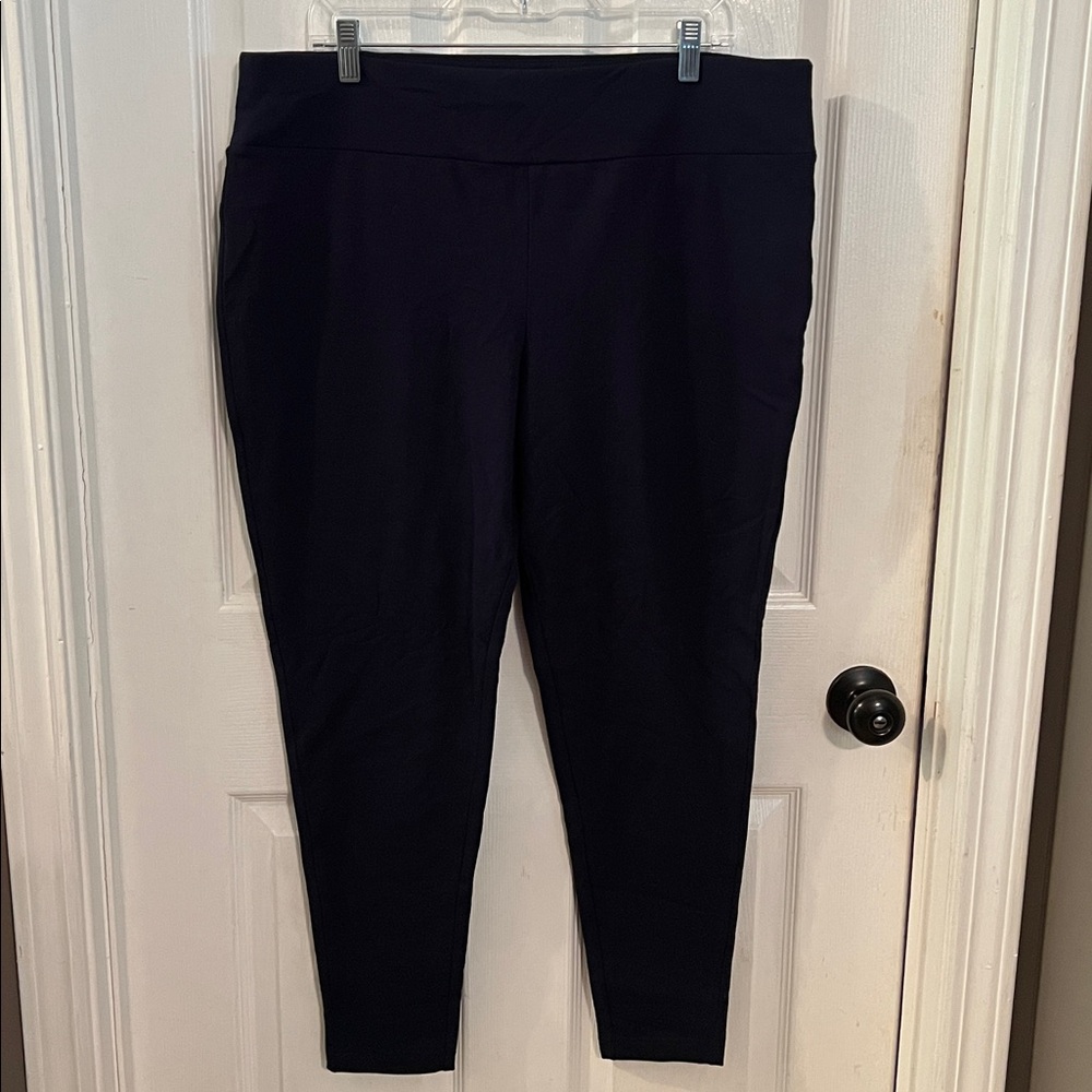 Navy Blue High-Waisted Leggings